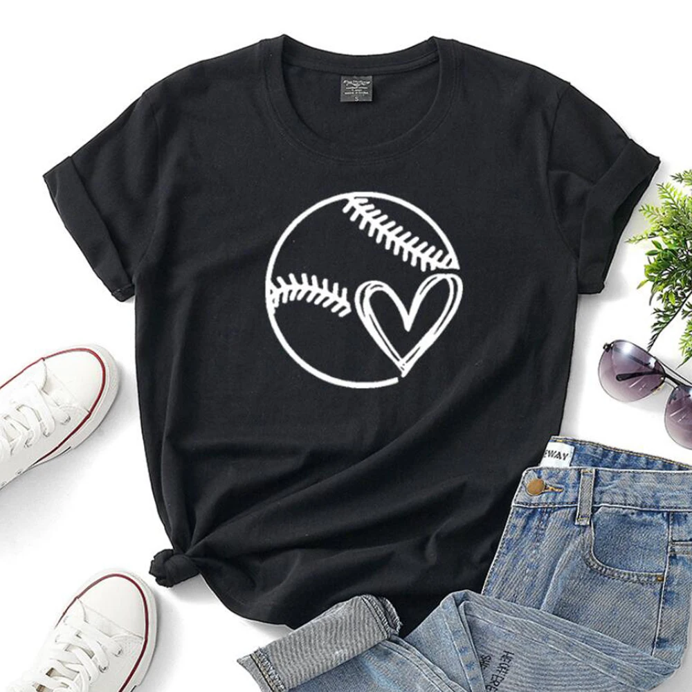 Love Baseball Funny T Shirts Women Summer Fashion Harajuku Tee Shirt Femme Tumblr Tops Cotton Causal Graphic Tees Dropshipping
Love Baseball Funny T Shirts Women Summer Fashion Harajuku Tee Shirt Femme Tumblr Tops Cotton Causal Graphic Tees Dropshipping