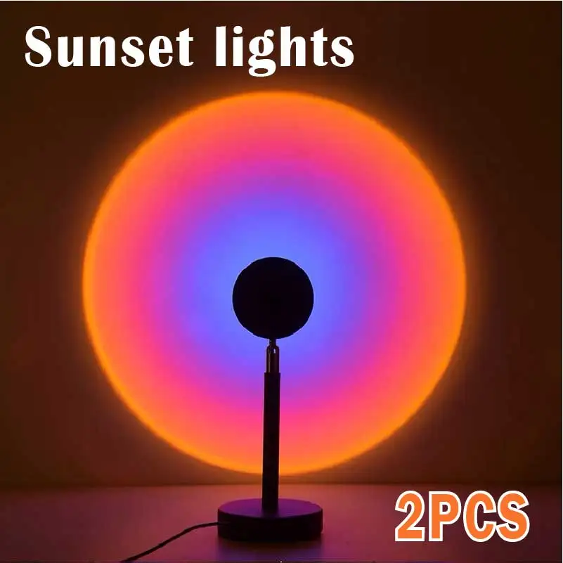 Rainbow Sunset Lamp Projector Night Light Sunset Projection Led Desk Lamp for Bedroom Atmosphere Rainbow Lamp Decoration Light
Rainbow Sunset Lamp Projector Night Light Sunset Projection Led Desk Lamp for Bedroom Atmosphere Rainbow Lamp Decoration Light