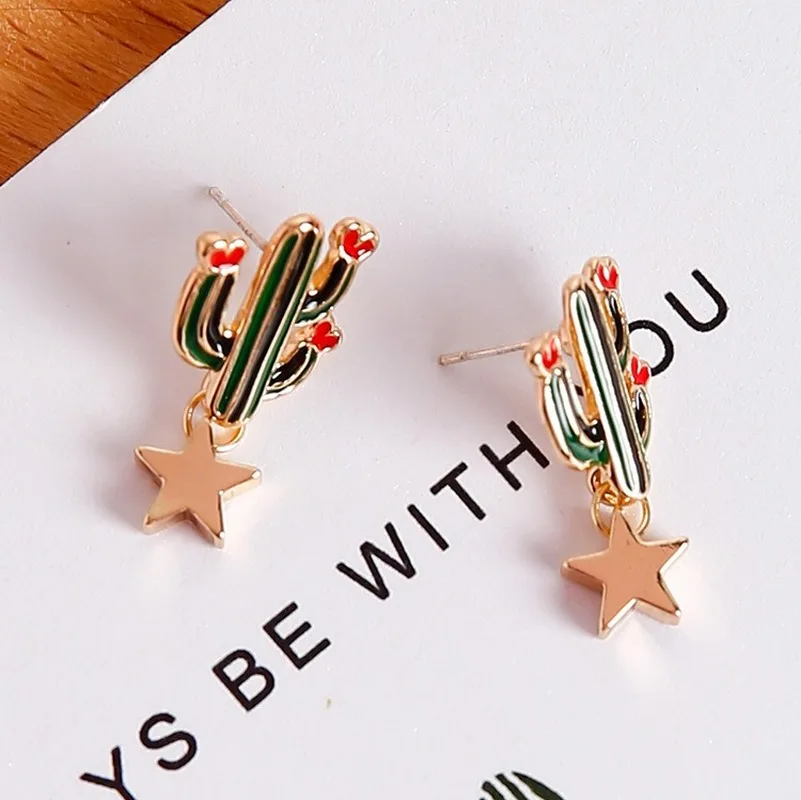 Korean Fashion New Cactus Star Simple Pendant Earrings Japanese and Korean Earrings Female Earrings Acrylic Jewelry Wholesale
Korean Fashion New Cactus Star Simple Pendant Earrings Japanese and Korean Earrings Female Earrings Acrylic Jewelry Wholesale
