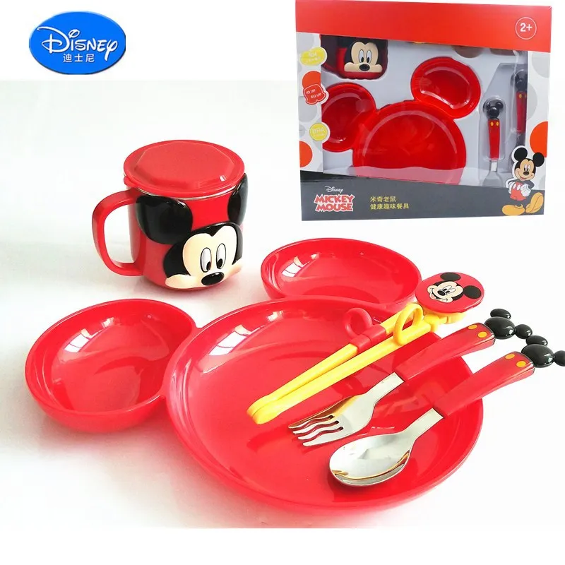 Original Disney children's tableware cartoon dinner plate three-grid stainless steel fork spoon cup learning puzzle chopsticks
Original Disney children's tableware cartoon dinner plate three-grid stainless steel fork spoon cup learning puzzle chopsticks