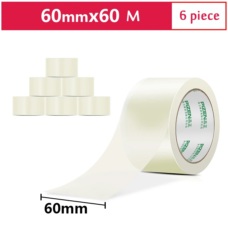 Deli High Quality Transparent Sealing Tape Packing Tapes 60mmx60m 6 Rolls 
Deli High Quality Transparent Sealing Tape Packing Tapes 60mmx60m 6 Rolls