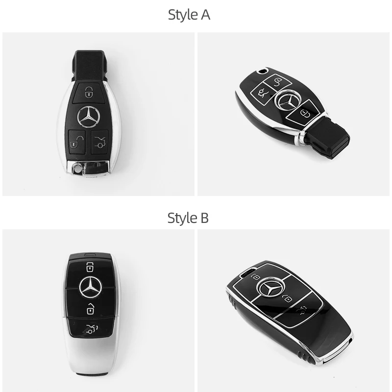 ТПУ чехол для автомобильного ключа с дистанционным управлением TPIC Mercedes Benz W204 W205 A