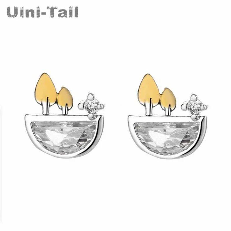 Лидер продаж, новинка, милые маленькие серьги-гвоздики Uini-Tail из серебра 925 пробы в горшке с золотыми листьями, модные трендовые гипоаллерген...
Лидер продаж, новинка, милые маленькие серьги-гвоздики Uini-Tail из серебра 925 пробы в горшке с золотыми листьями, модные трендовые гипоаллерген...