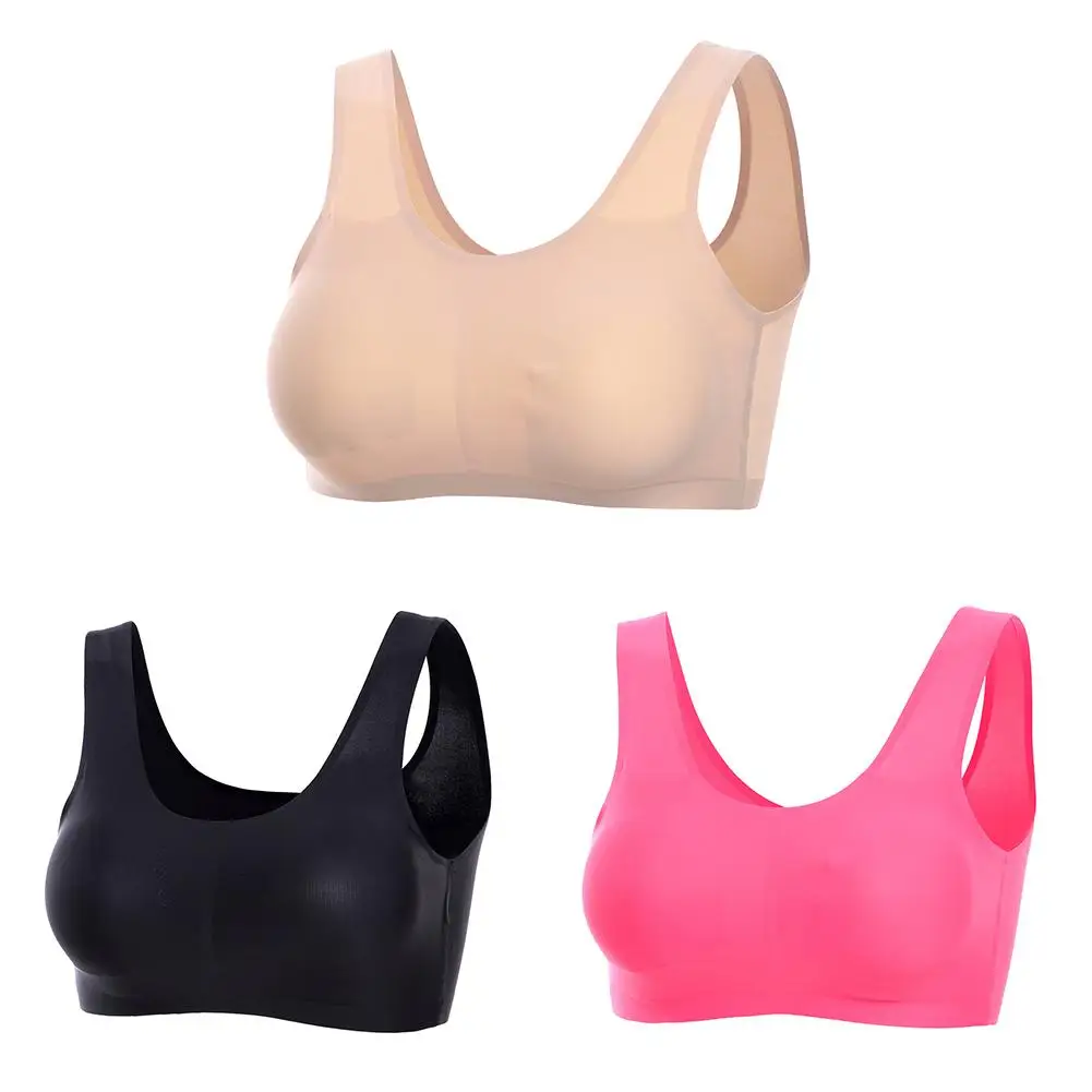 Obese Women Plus Size Ice Silk Brassiere Padded Bra Wrapped Chest Strap Underwear Female Breathable Chest Top M-5XL
Obese Women Plus Size Ice Silk Brassiere Padded Bra Wrapped Chest Strap Underwear Female Breathable Chest Top M-5XL