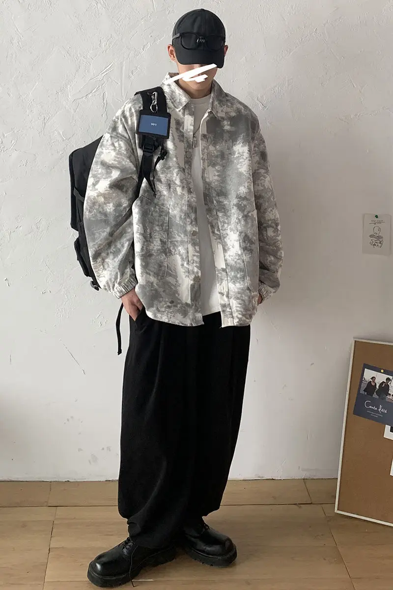 2021 Spring And Autumn New Youth Fashion Men's Personality Tie-dye Jacket Fashion Casual Single-breasted Jacket Black/blue
2021 Spring And Autumn New Youth Fashion Men's Personality Tie-dye Jacket Fashion Casual Single-breasted Jacket Black/blue