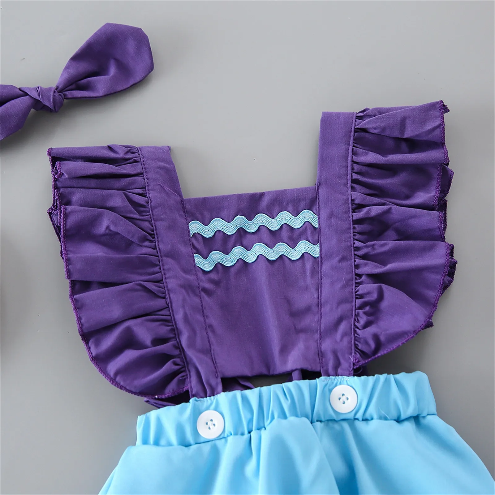 Baby Girl Romper Sleeveless O-Neck Ruffle Solid Floral Romper Headbands Clothes Button Girls Jumpsuit pantalones y monos
Baby Girl Romper Sleeveless O-Neck Ruffle Solid Floral Romper Headbands Clothes Button Girls Jumpsuit pantalones y monos