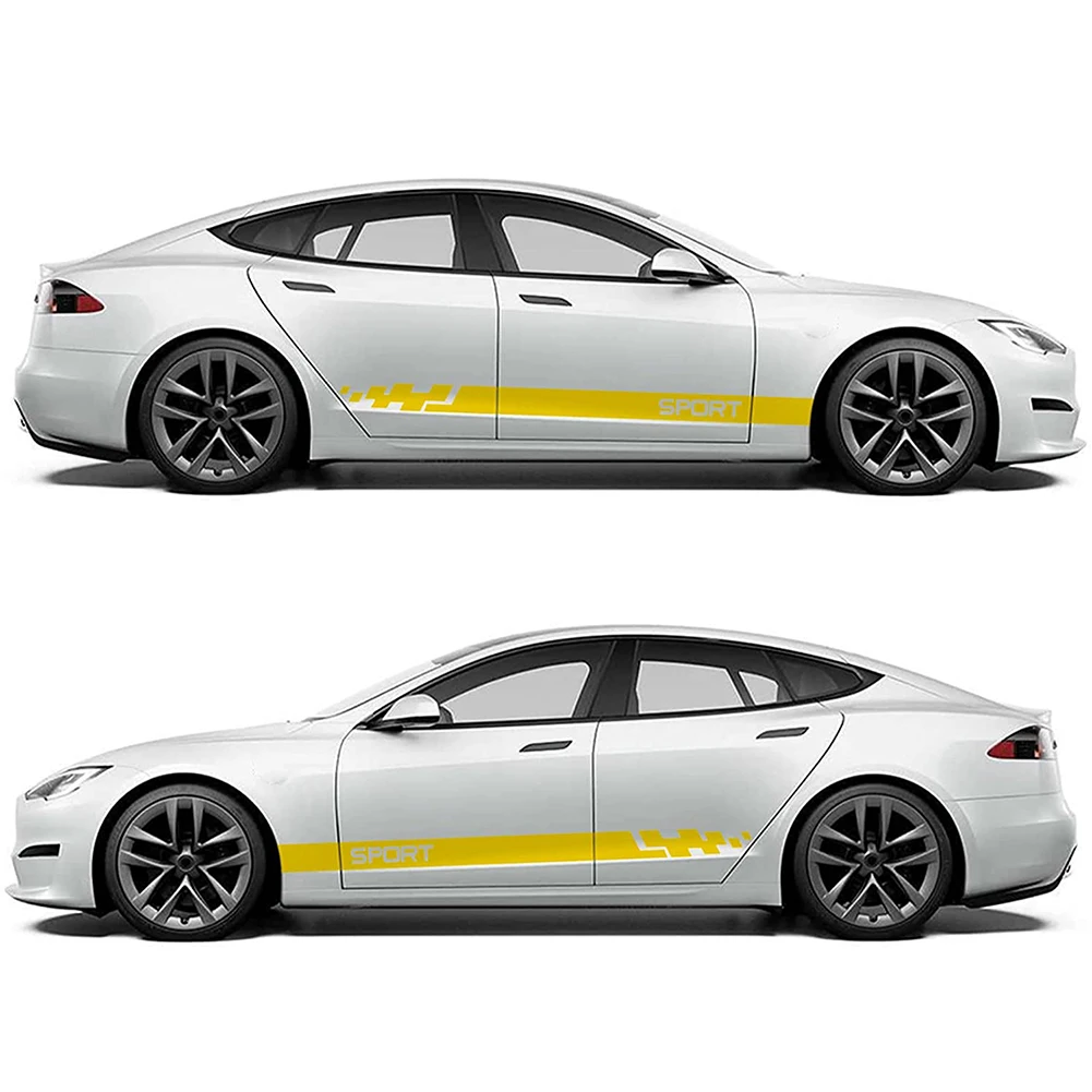 2Pcs Car Side Stripes Skirts Graphics Vinyl Decals Racing Sport Long Stickers Waterproof Auto Styling Accessories 180x12cm
2Pcs Car Side Stripes Skirts Graphics Vinyl Decals Racing Sport Long Stickers Waterproof Auto Styling Accessories 180x12cm