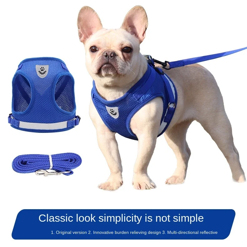 Dog chest strap pet traction rope summer mesh breathable dog chest strap reflective vest dog harness dog rope dog leash 
Dog chest strap pet traction rope summer mesh breathable dog chest strap reflective vest dog harness dog rope dog leash