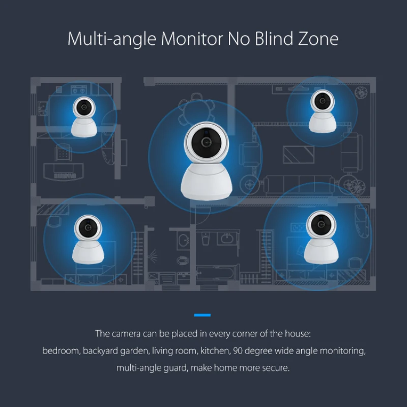 Wifi Camera 1080P Home Security IP Camera IR Night Vision Audio Surveillance Baby Monitor Works with Alexa Echo and google home
Wifi Camera 1080P Home Security IP Camera IR Night Vision Audio Surveillance Baby Monitor Works with Alexa Echo and google home