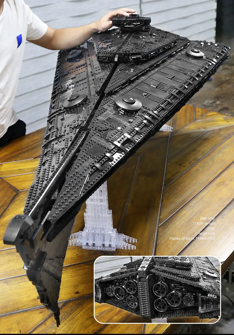 MOULD KING MOC Star Plan Eclipse-Class Dreadnought Set UCS Building Blocks Assemble Bricks Kids Educational DIY Toys
MOULD KING MOC Star Plan Eclipse-Class Dreadnought Set UCS Building Blocks Assemble Bricks Kids Educational DIY Toys