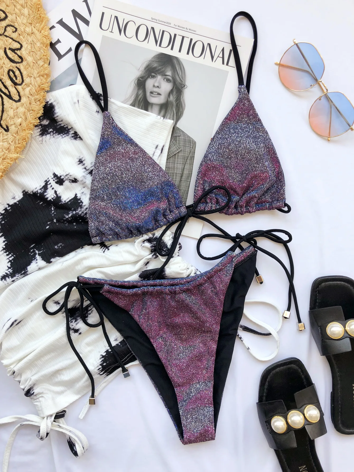 Sexy Triangle Brazilian Push Up Bikinis Swimwear Women String Bandage Bikini Set Tied String Bathing Suits Beach Wear Biquinis
Sexy Triangle Brazilian Push Up Bikinis Swimwear Women String Bandage Bikini Set Tied String Bathing Suits Beach Wear Biquinis