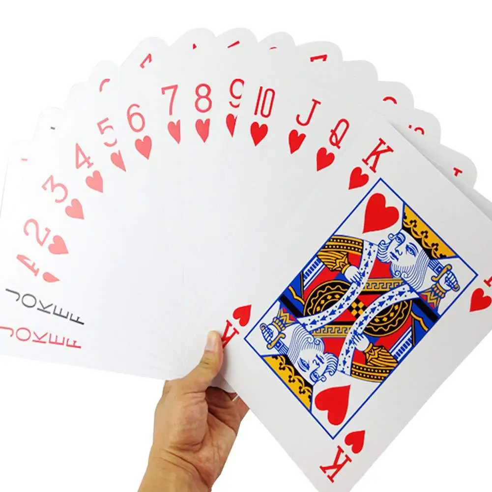 Big Extra Large Oversized Playing Cards Big Cards Huge Large A4 Poker Nine Times Poker Funny Party Cards Party Game Travling
Big Extra Large Oversized Playing Cards Big Cards Huge Large A4 Poker Nine Times Poker Funny Party Cards Party Game Travling