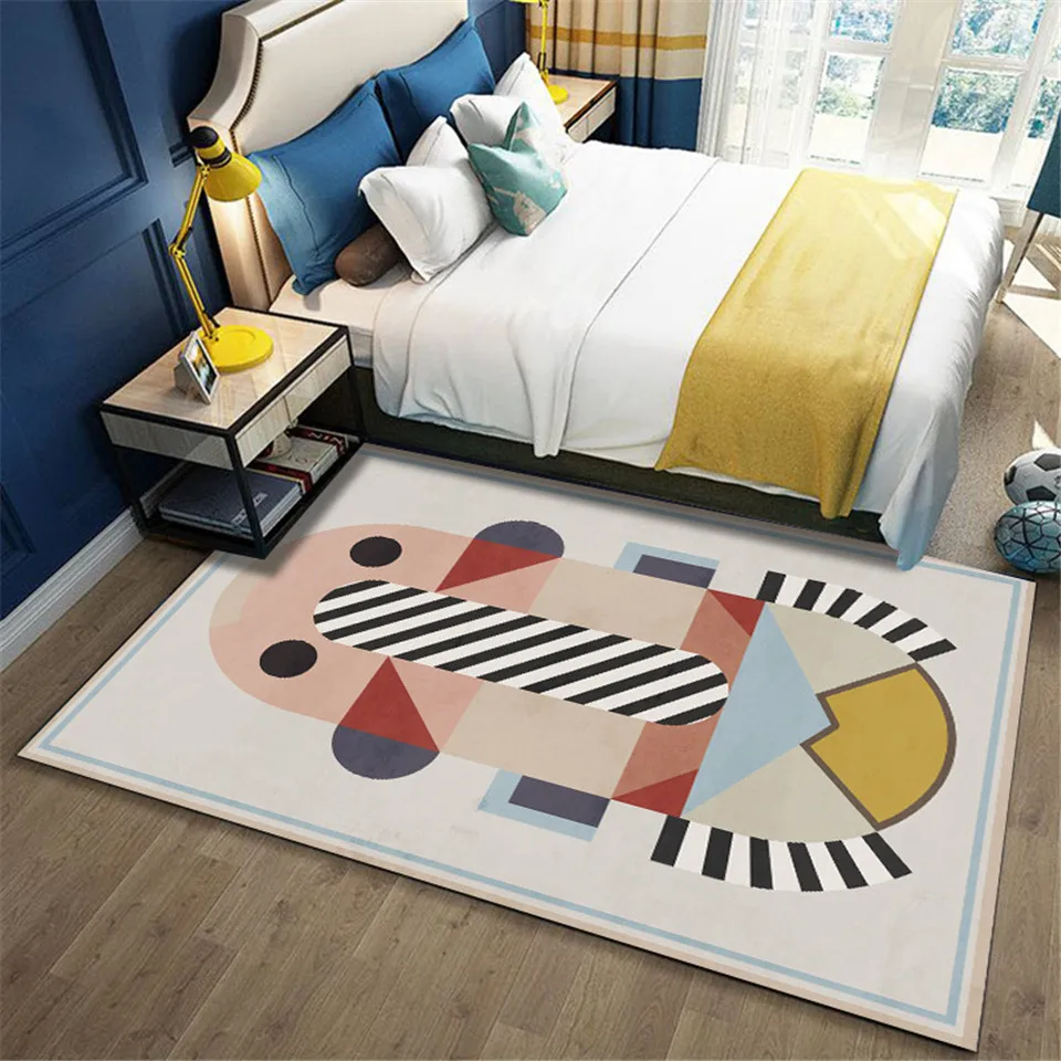 Multicolor Geometric Pattern Rug For Children Room Modern Simple Bedside Table Mat Floor Carpet For Bedroom Hallway Carpet
Multicolor Geometric Pattern Rug For Children Room Modern Simple Bedside Table Mat Floor Carpet For Bedroom Hallway Carpet