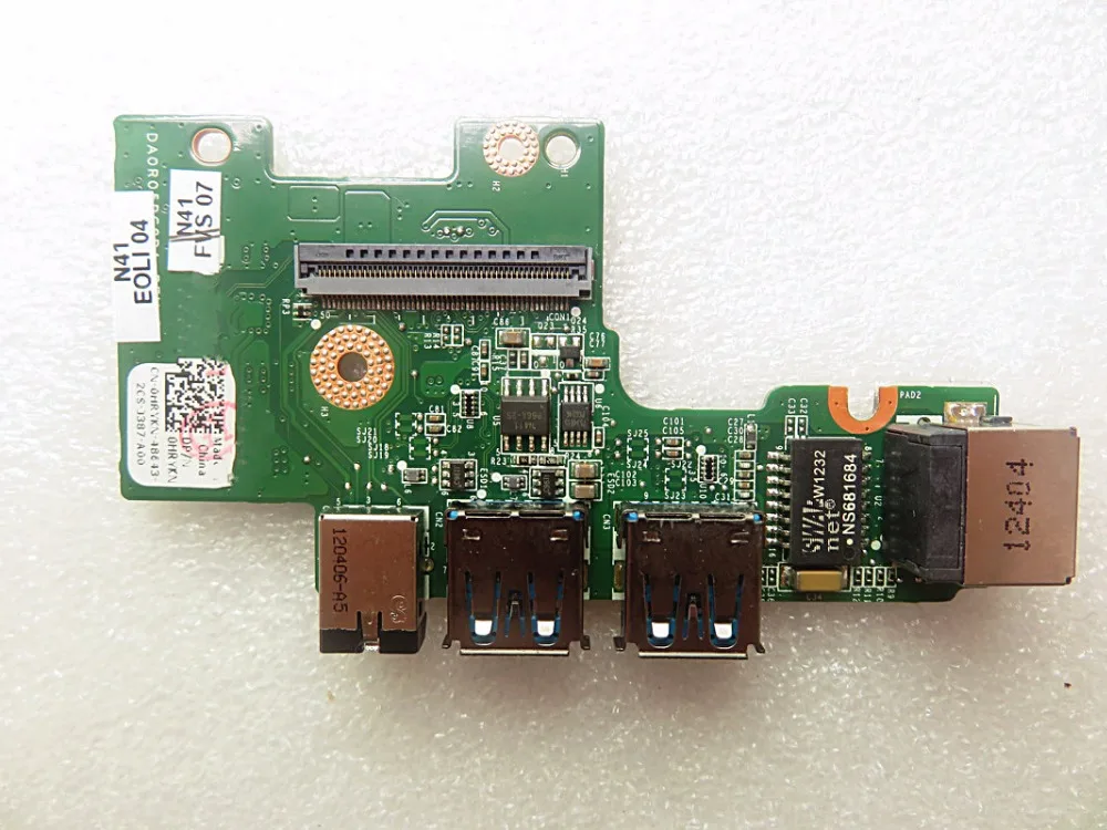 Оригинал для dell XPS 14Z N411Z CN-0HRYKN 0HRYKN DA0R05PC8D1 usb аудио Плата LAN Ethernet
Оригинал для dell XPS 14Z N411Z CN-0HRYKN 0HRYKN DA0R05PC8D1 usb аудио Плата LAN Ethernet