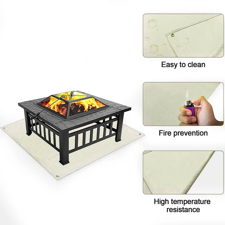 Bbq Fireproof Mat Fire Pit Pad Grill Splatter Heat Resistant Rug for Patio Backyard Floor Protector Outdoor Lawn Cover for Deck
Bbq Fireproof Mat Fire Pit Pad Grill Splatter Heat Resistant Rug for Patio Backyard Floor Protector Outdoor Lawn Cover for Deck
