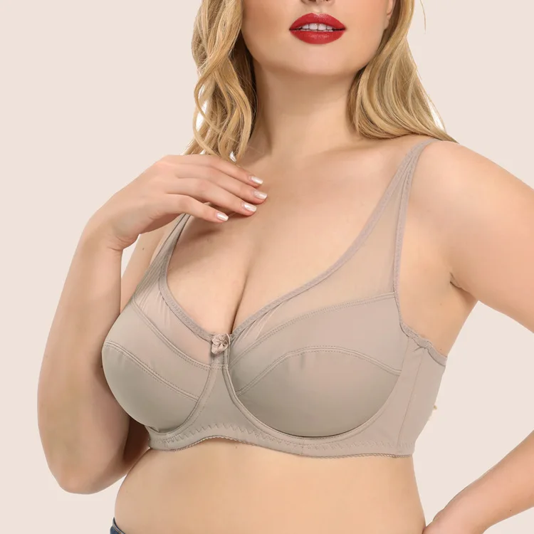 Plus Size Bow Bra Transparent Lace Push Up Underwear For Women Ultra-thin Sexy Solid Large Breast Big Chest Minimizer D E F Cup
Plus Size Bow Bra Transparent Lace Push Up Underwear For Women Ultra-thin Sexy Solid Large Breast Big Chest Minimizer D E F Cup