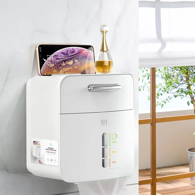 Toilet tissue box without holes creative roll box waterproof multifunctional plastic storage toilet paper box
Toilet tissue box without holes creative roll box waterproof multifunctional plastic storage toilet paper box