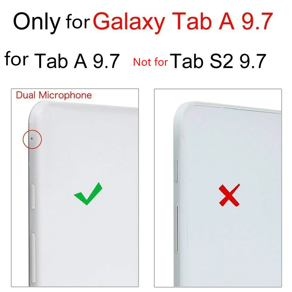 Вращающийся на 360 градусов чехол из искусственной кожи для Samsung Galaxy Tab A 9 7 SM-T550 T550