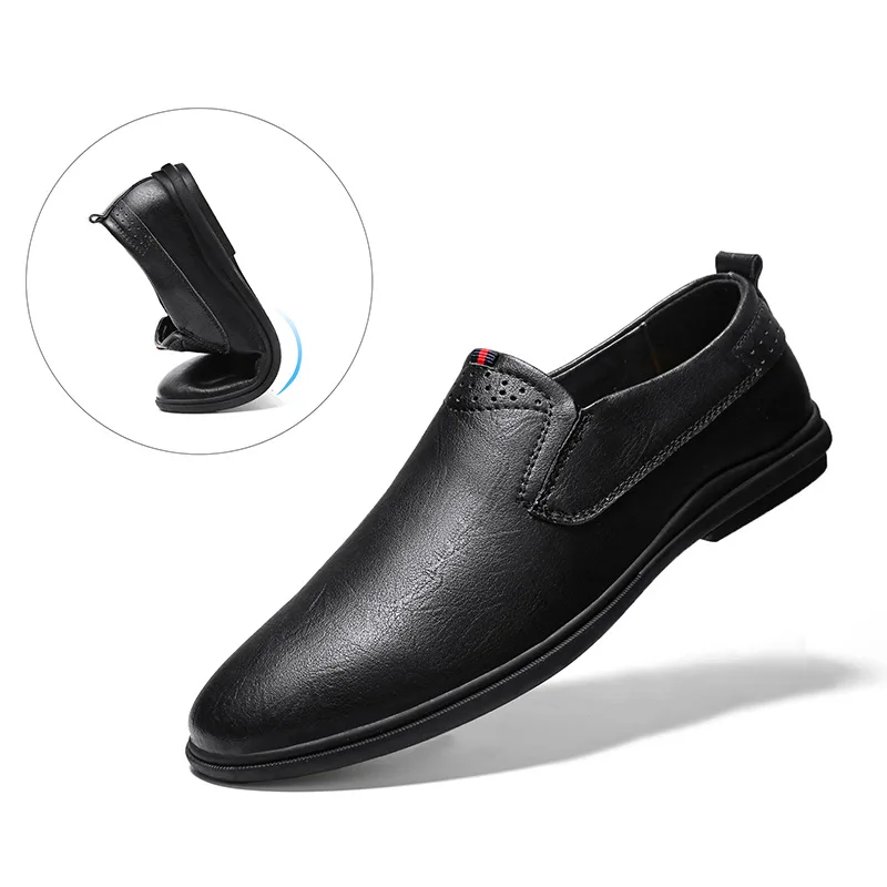 2021spring and Autumn New Slip-on Pointed Toe Shoes Men's Business Casual Dress Shoes Comfortable Soft Leather Soft Bottom
2021spring and Autumn New Slip-on Pointed Toe Shoes Men's Business Casual Dress Shoes Comfortable Soft Leather Soft Bottom