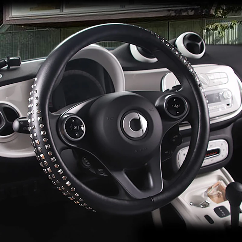 Car rivet steering wheel cover 38CM Decorative protective cover For Mercedes-Benz smart 453 fortwo forfour
Car rivet steering wheel cover 38CM Decorative protective cover For Mercedes-Benz smart 453 fortwo forfour