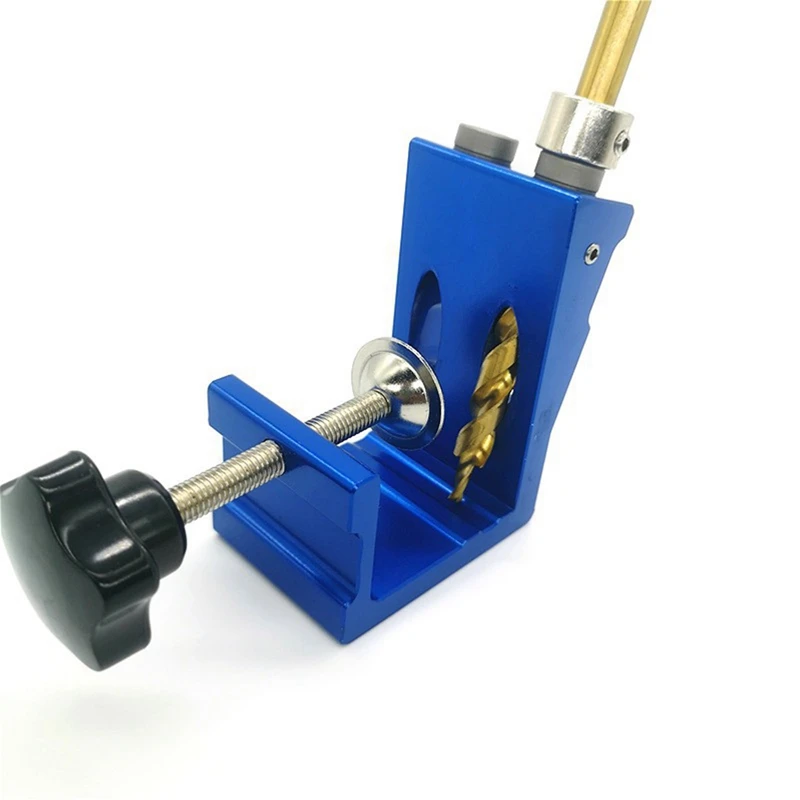 NEW Pocket Hole Puncher Jig Kit Angle Drill Guide Set for Wood Hole Saw Step Drill Bits Screwdriver Bit with Pocket Plugs Screws
NEW Pocket Hole Puncher Jig Kit Angle Drill Guide Set for Wood Hole Saw Step Drill Bits Screwdriver Bit with Pocket Plugs Screws