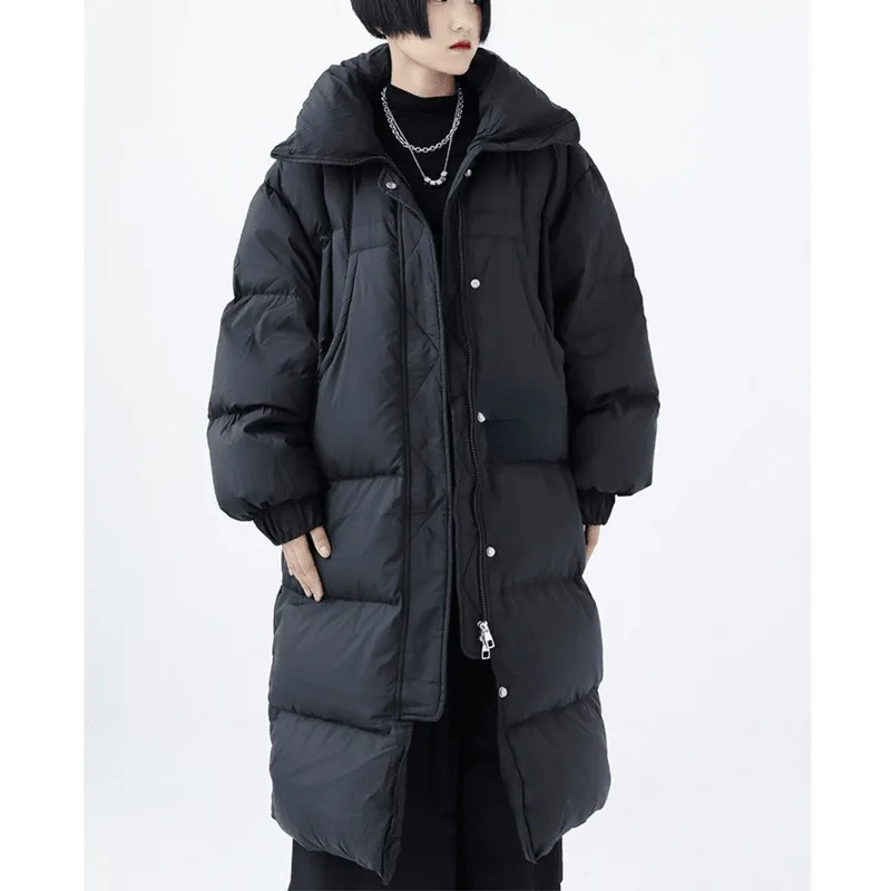 XUXI Black Cotton Clothes Women Long Over The Knee Coat Korean Long Sleeve Zipper Stitching Thicken Coat Winter 2021 E4522
XUXI Black Cotton Clothes Women Long Over The Knee Coat Korean Long Sleeve Zipper Stitching Thicken Coat Winter 2021 E4522