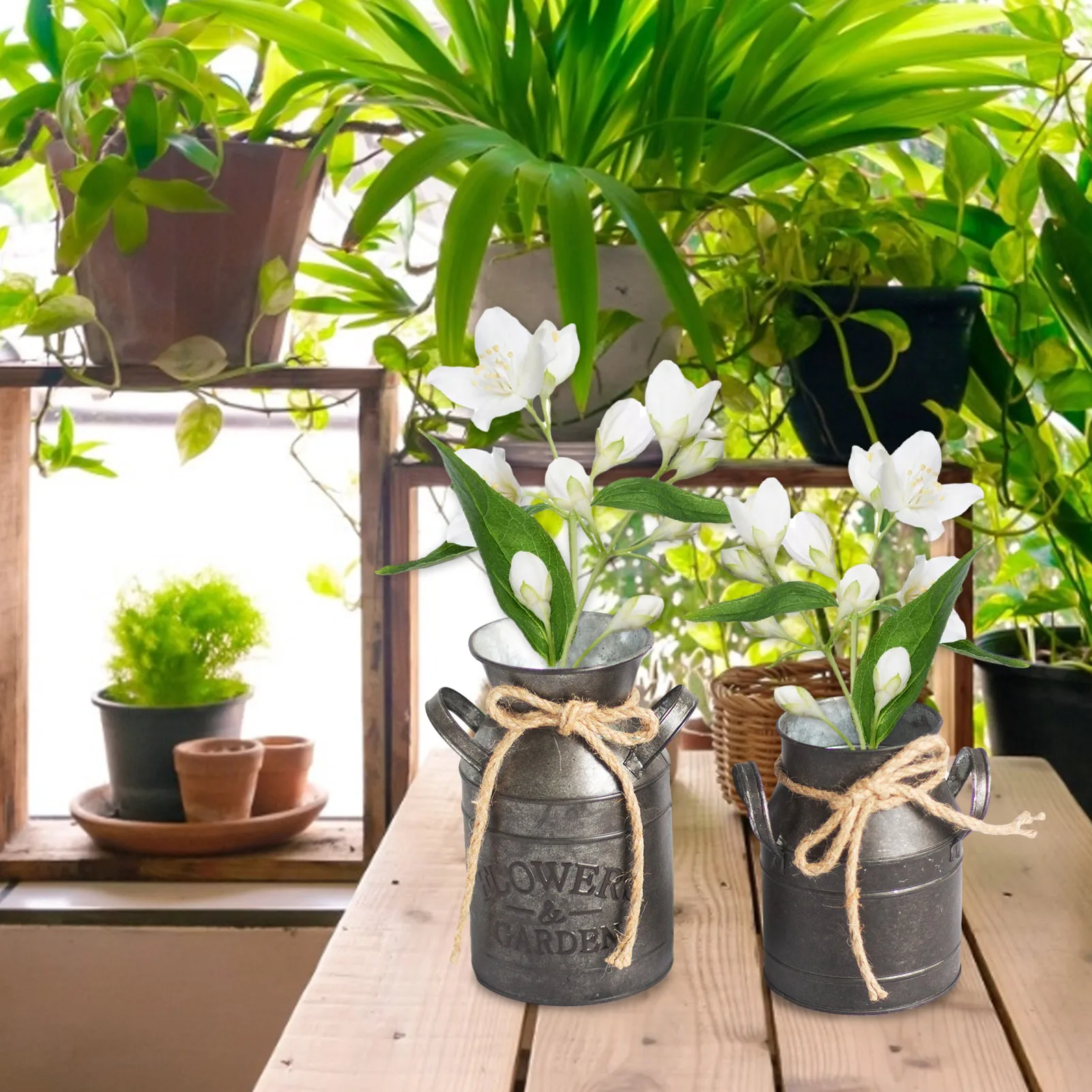 Metal Planter Bucket Retro Home Flower Holder Pot with Handles Home Ddecoration Desktop Decoration Photography Props
Metal Planter Bucket Retro Home Flower Holder Pot with Handles Home Ddecoration Desktop Decoration Photography Props