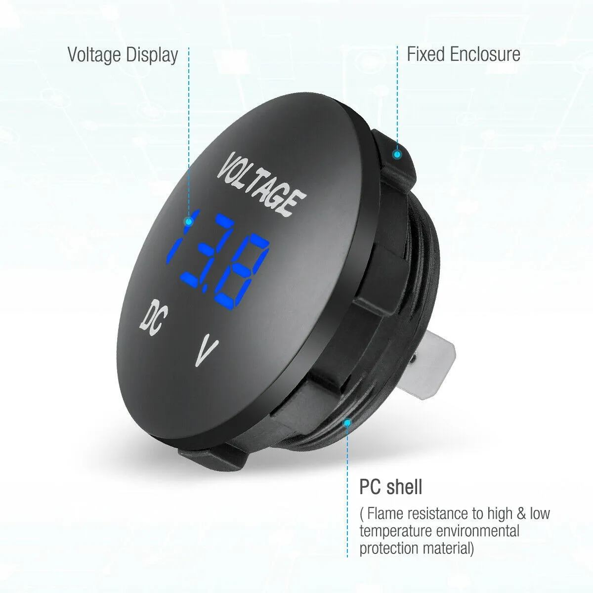Car Motorcycle DC12V-24V LED Panel Digital Voltage Meter Display Voltmeter G08 Auto Replacement Parts
Car Motorcycle DC12V-24V LED Panel Digital Voltage Meter Display Voltmeter G08 Auto Replacement Parts