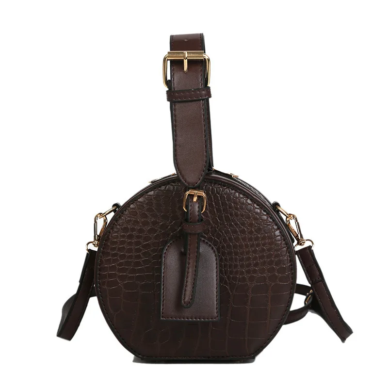 Round Handbag Fashion Messenger Shoulder Bags For Women 2021 Crossbody Bag Classic Alligator Pattern Handle Purse
Round Handbag Fashion Messenger Shoulder Bags For Women 2021 Crossbody Bag Classic Alligator Pattern Handle Purse