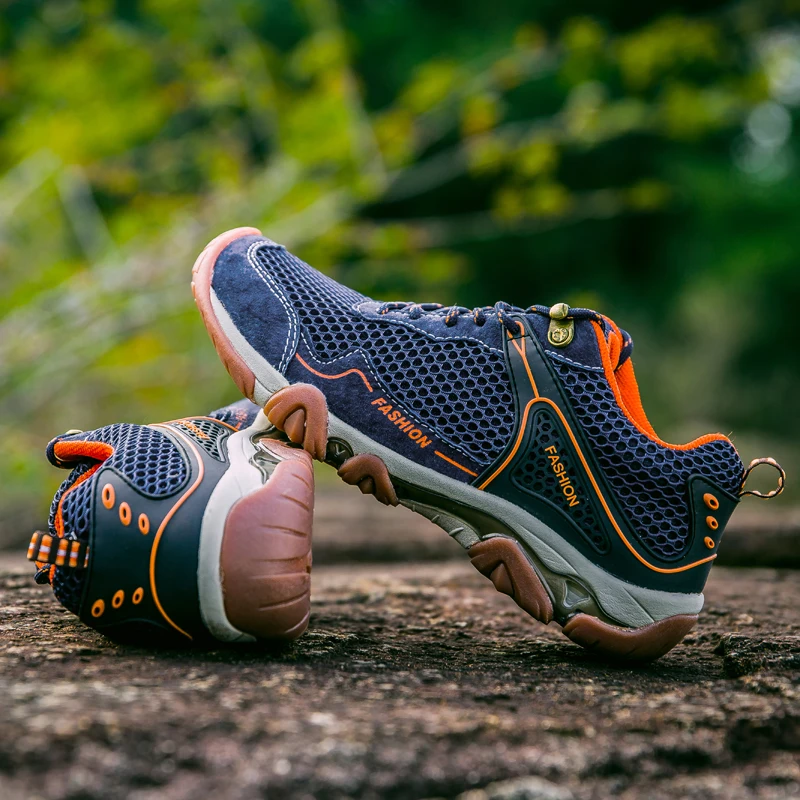 Summer Breathable Men Hiking Shoes Suede + Mesh Outdoor Men Sneakers Climbing Shoes Men Sport Shoes Non-slip Wearable
Summer Breathable Men Hiking Shoes Suede + Mesh Outdoor Men Sneakers Climbing Shoes Men Sport Shoes Non-slip Wearable