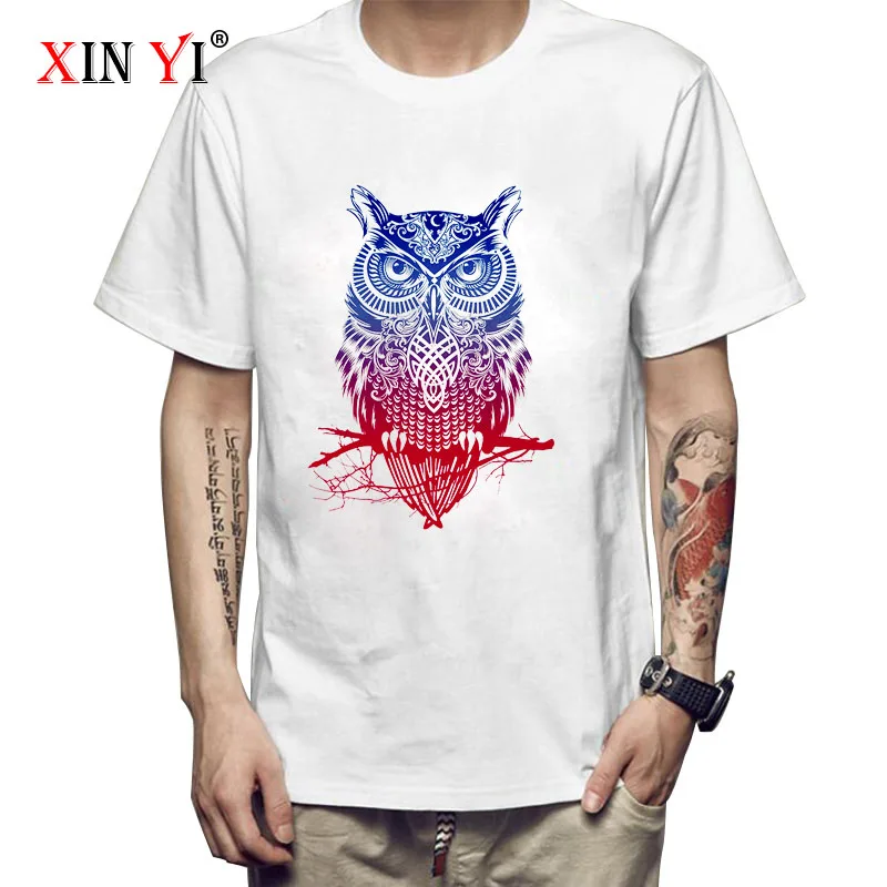 XIN YI Men's T-shirt Top Quality 100% cotton owl printing casual loose o-neck men tshirt short sleeve t-shirt male tee shirts
XIN YI Men's T-shirt Top Quality 100% cotton owl printing casual loose o-neck men tshirt short sleeve t-shirt male tee shirts
