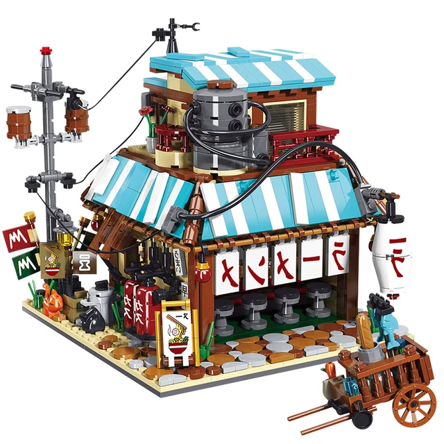 

City Creator Series Ramen House Shop Building Blocks Movie Game City Street View Bricks Educational MOC Modular Toys Kids Gifts
