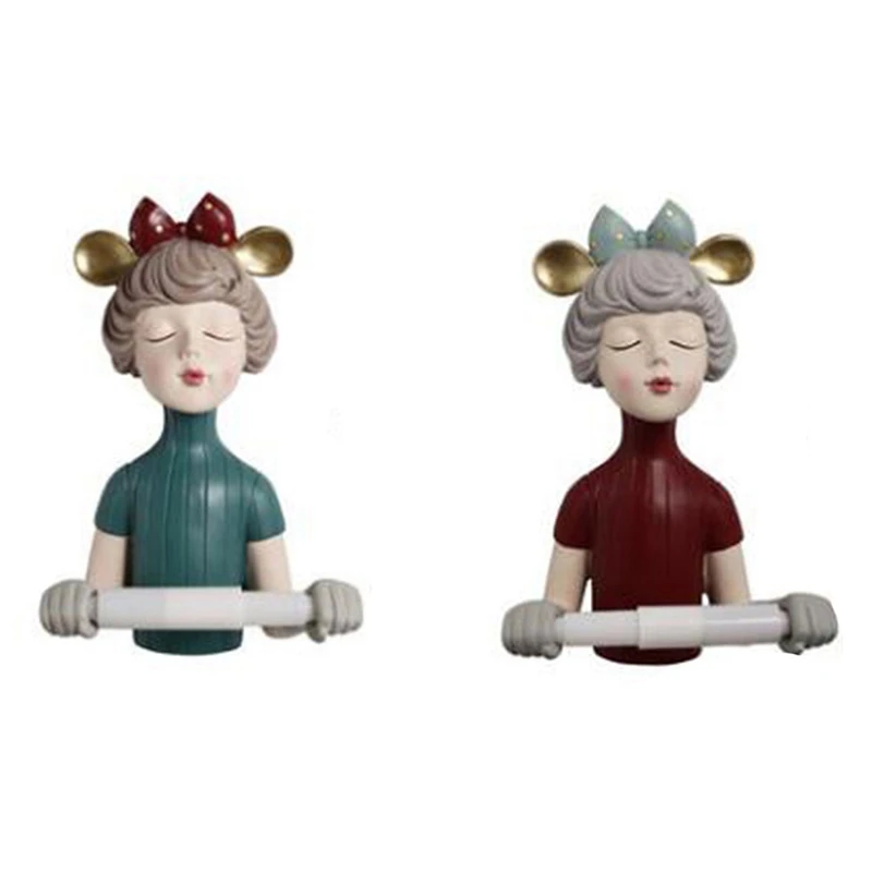 Nordic Bow-Knot Girl Statue Roll Paper Towel Holder Resin Tissue Tube Wall Hanging Towel Rack Napkin Holder Decor
Nordic Bow-Knot Girl Statue Roll Paper Towel Holder Resin Tissue Tube Wall Hanging Towel Rack Napkin Holder Decor
