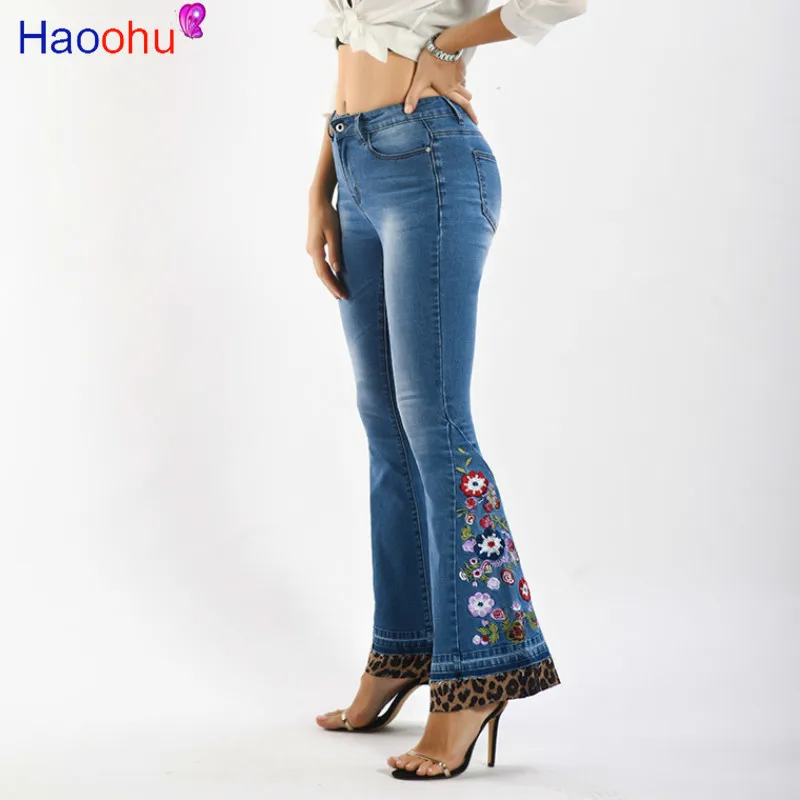 HAOOHU леопардовые Лоскутные Цветочные эластичные джинсы с высокой талией с вышивкой Женские Эластичные Обтягивающие расклешенные джинсовые...
HAOOHU леопардовые Лоскутные Цветочные эластичные джинсы с высокой талией с вышивкой Женские Эластичные Обтягивающие расклешенные джинсовые...