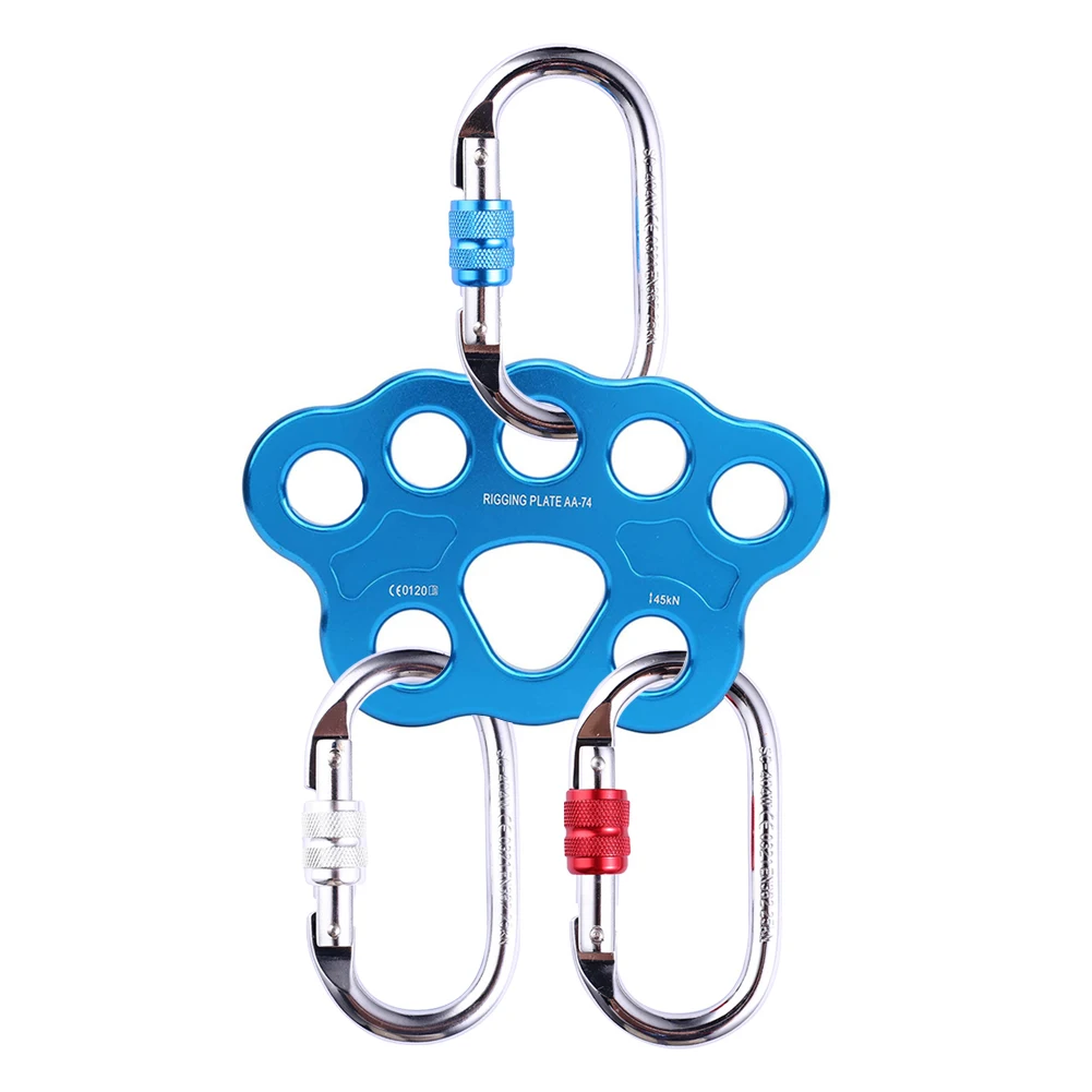 45KN 8-Hole Paw Rigging Plate Outdoor Mountaineering Ropes Anchor Point Connector Gear for Rigging System Climbing Accessories
45KN 8-Hole Paw Rigging Plate Outdoor Mountaineering Ropes Anchor Point Connector Gear for Rigging System Climbing Accessories