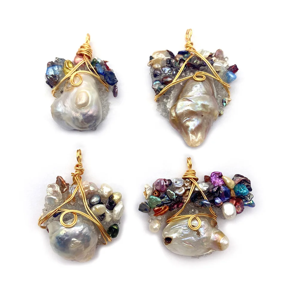 1pcs Pearl Pendant Jewelry Crystal Diamond Irregular DIY Making Necklace Bracelet Earrings Accessories Charm Crafts Pendant
1pcs Pearl Pendant Jewelry Crystal Diamond Irregular DIY Making Necklace Bracelet Earrings Accessories Charm Crafts Pendant