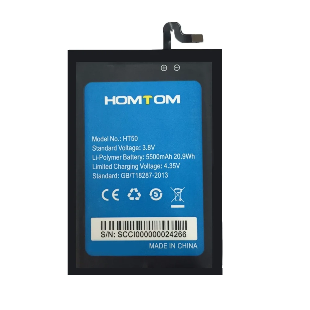 Новая стандартная Высококачественная батарея 5500 мАч для Homtom HT50 HT 50 Pro 100% оригинал