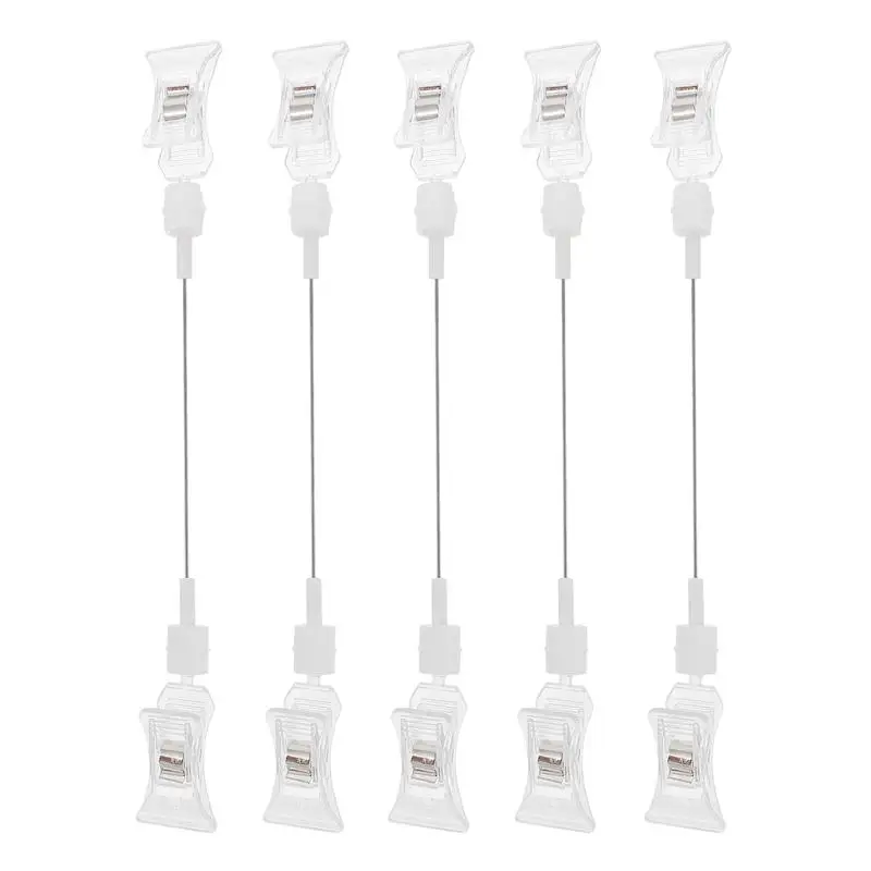 5pcs Advertising Clips Label Clips Price Cards Display Holders Price Tag Clamps
5pcs Advertising Clips Label Clips Price Cards Display Holders Price Tag Clamps