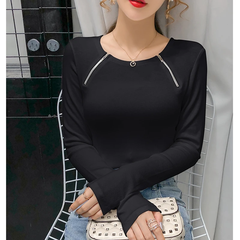 Women Spring Autumn Zipper Cotton Blouses Shirts Lady Casual Long Sleeve Thin Basic Blusas women Tops female 
Women Spring Autumn Zipper Cotton Blouses Shirts Lady Casual Long Sleeve Thin Basic Blusas women Tops female