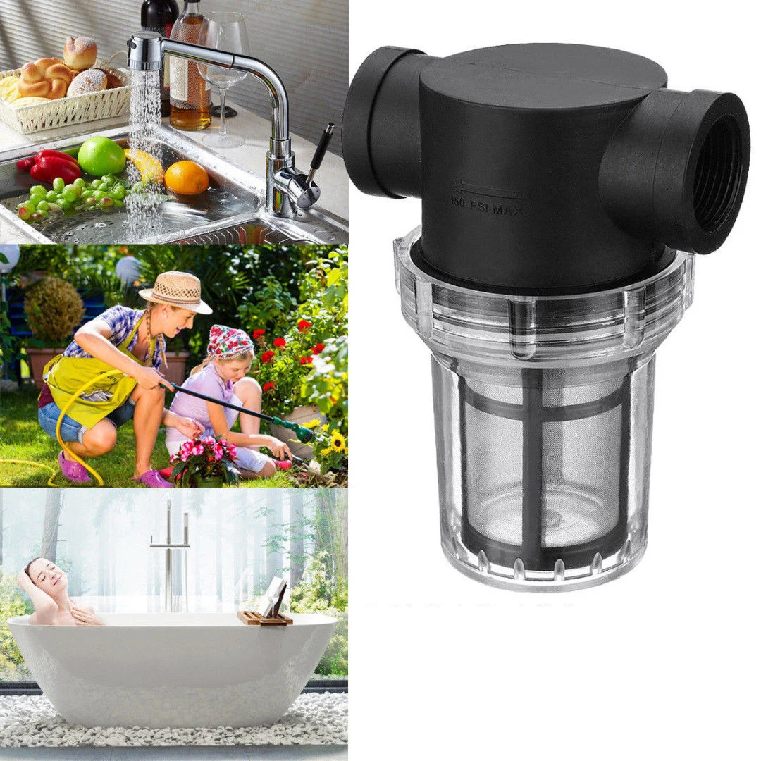 Garden Watering Filter Inline Mesh Strainer Water Pump Garden Irrigation High Flow Pipeline Filter Household Garden Tool Parts
Garden Watering Filter Inline Mesh Strainer Water Pump Garden Irrigation High Flow Pipeline Filter Household Garden Tool Parts