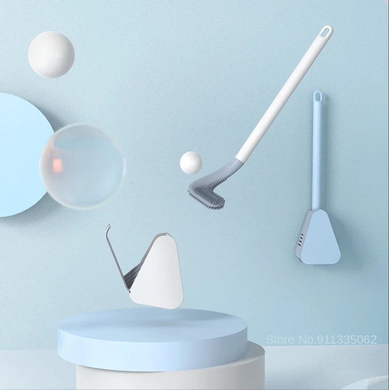 New Golf Toilet Brush Soft Rubber Long Handle No Dead Angle Toilet Cleaning Brush with Quick Drying Holder Set
New Golf Toilet Brush Soft Rubber Long Handle No Dead Angle Toilet Cleaning Brush with Quick Drying Holder Set