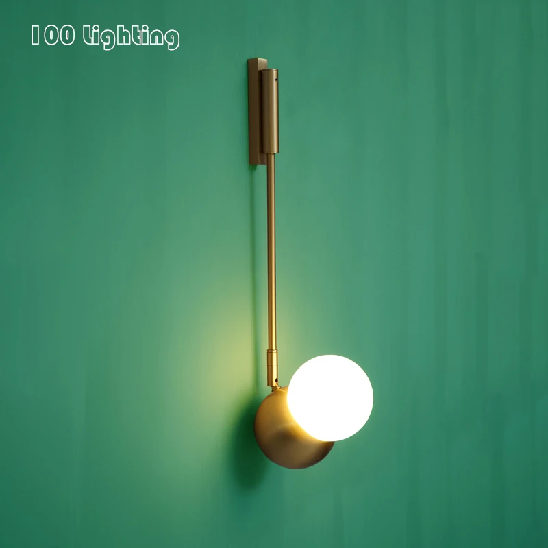 Minimalist LED Wall Lights White Glass Gold Bedroom Hotel Aisle Wall Sconce Surface Mount Rotatable Indoor Lighting Fixtures
Minimalist LED Wall Lights White Glass Gold Bedroom Hotel Aisle Wall Sconce Surface Mount Rotatable Indoor Lighting Fixtures