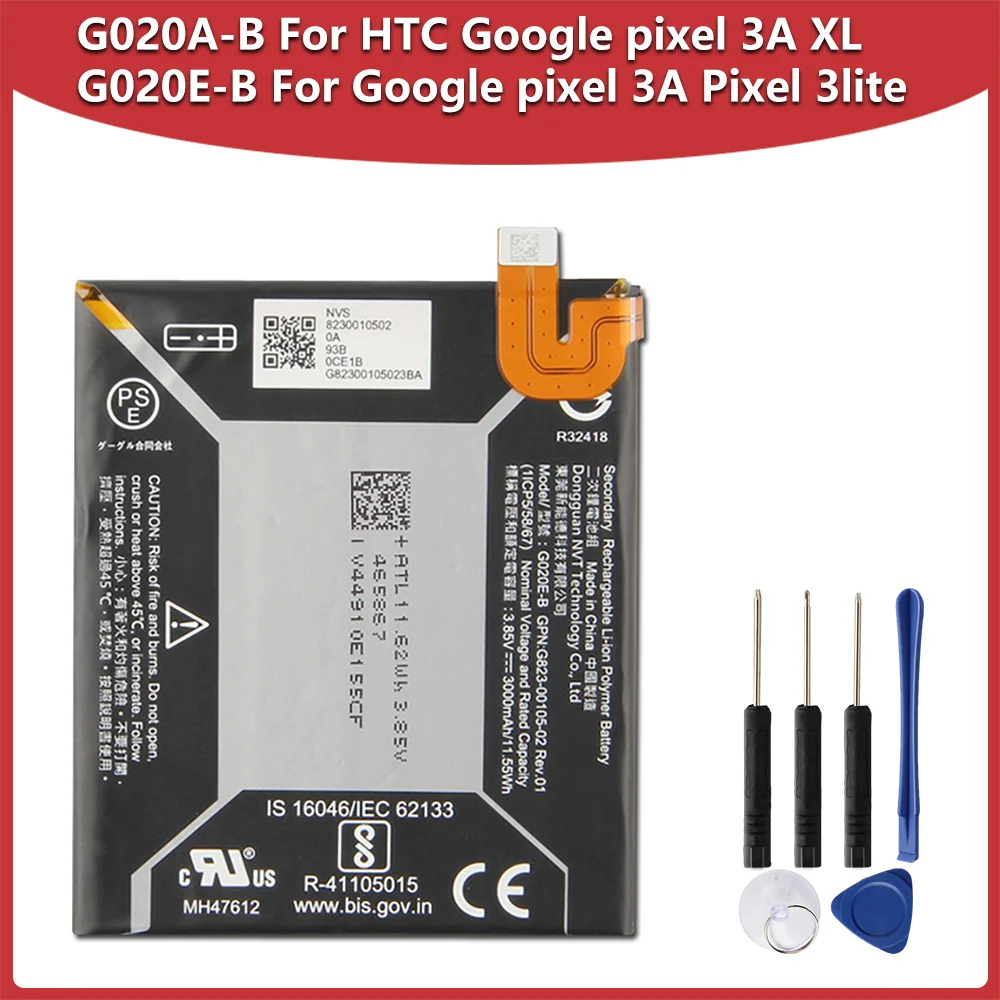 Original Replacement Battery G020A-B G020E-B For Google Pixel 3A XL Pixel 3A Pixel 3 Lite Phone Batteries
Original Replacement Battery G020A-B G020E-B For Google Pixel 3A XL Pixel 3A Pixel 3 Lite Phone Batteries