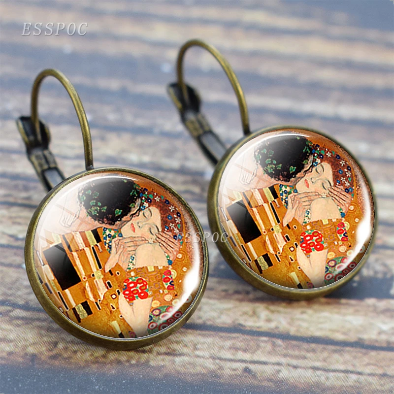 Gustav Klimt Art Earrings Making Photo Cameo Glass Cabochon Hook Earring Girl Women Jewelry Christmas Gifts
Gustav Klimt Art Earrings Making Photo Cameo Glass Cabochon Hook Earring Girl Women Jewelry Christmas Gifts