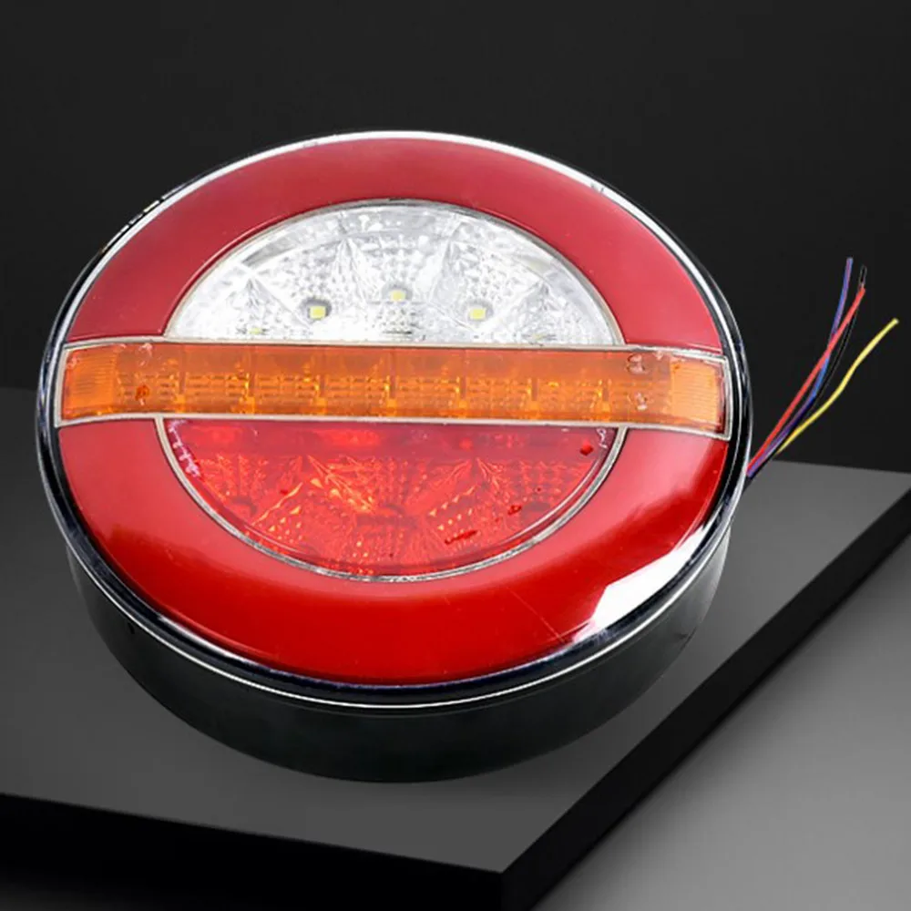 Trailer Tail Light LED Round Truck Light 24V Single Row Red + White Bread Light 2X Trailer Tail Light Vehicle Parts Accessories
Trailer Tail Light LED Round Truck Light 24V Single Row Red + White Bread Light 2X Trailer Tail Light Vehicle Parts Accessories