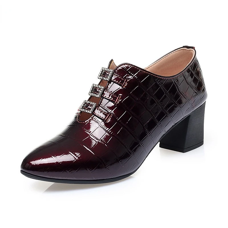 TOACEK Women's Shoes Genuine Leather 2021 Autumn Square Toe Fashion Mid-heel Shiny Women's Shoes Fashion Single Shoes Women
TOACEK Women's Shoes Genuine Leather 2021 Autumn Square Toe Fashion Mid-heel Shiny Women's Shoes Fashion Single Shoes Women