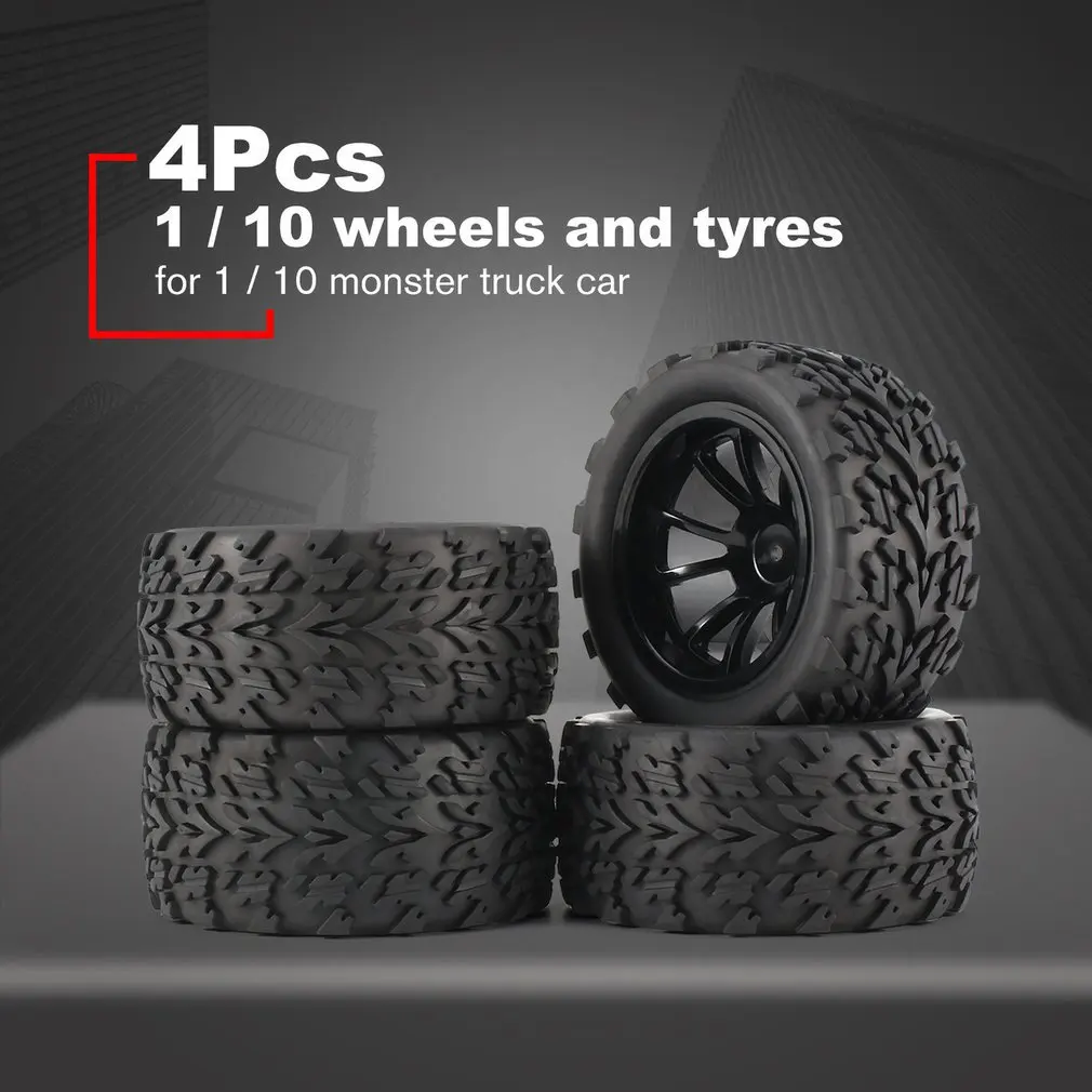 4Pcs 120mm 10 Contour Public Word Fetal Flower Off-road Wheel Rim and Tires for 1/10 Monster Truck Racing RC Car Accessories
4Pcs 120mm 10 Contour Public Word Fetal Flower Off-road Wheel Rim and Tires for 1/10 Monster Truck Racing RC Car Accessories