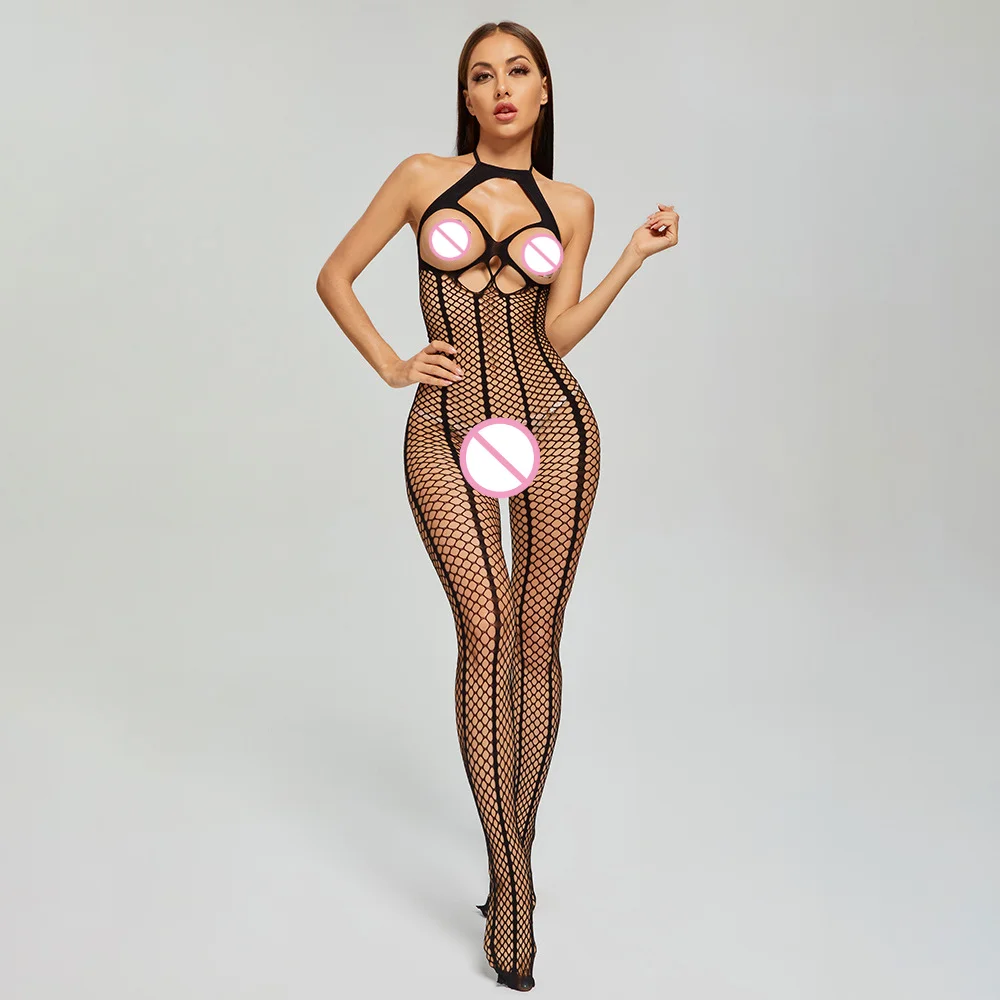 LADEUR Pantyhose Tights Full Body Bodysuits Stockings Women's One Piece Fishnet Mesh Lingerie Hollow Out Halter Neck
LADEUR Pantyhose Tights Full Body Bodysuits Stockings Women's One Piece Fishnet Mesh Lingerie Hollow Out Halter Neck