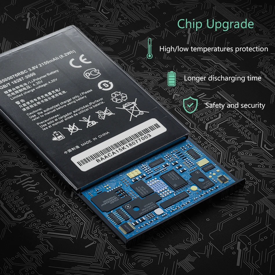 Сменный аккумулятор HB505076RBC для Huawei A199 G606 G610 G716 G610S G700 G710 C8815 Y600D-U00 Y600D U00 Y610 Y3 ii 2100 мАч