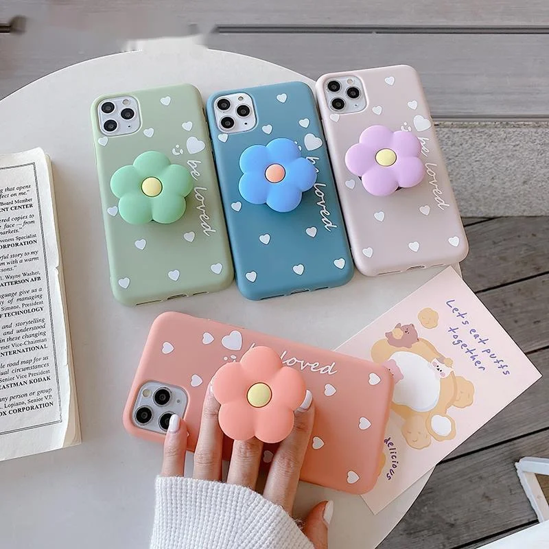 3D Lovely flower holder stand Soft phone case for iphone 12 Pro Max 12 MiNi 11 Pro Max X XS XR 6S 7 8 plus SE 2020 Cute cover
3D Lovely flower holder stand Soft phone case for iphone 12 Pro Max 12 MiNi 11 Pro Max X XS XR 6S 7 8 plus SE 2020 Cute cover